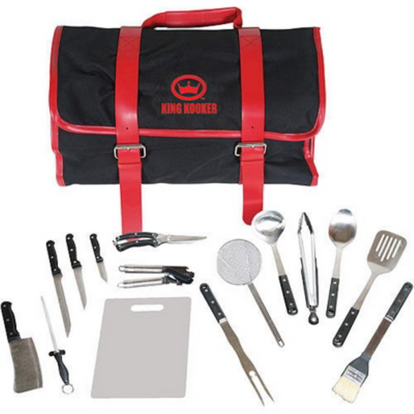 New 15 Piece Tailgating & Camping Grill Utensils Tools Set with Carrying Case eBay