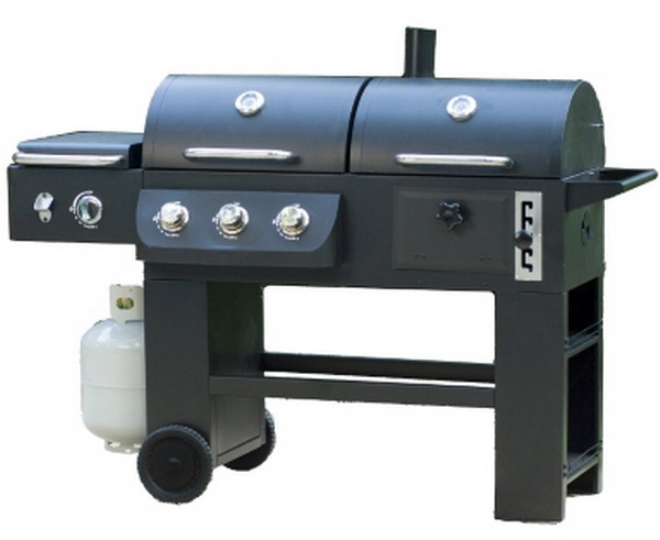 New Hybrid Gas & Charcoal Outdoor Barbecue Grill System | eBay