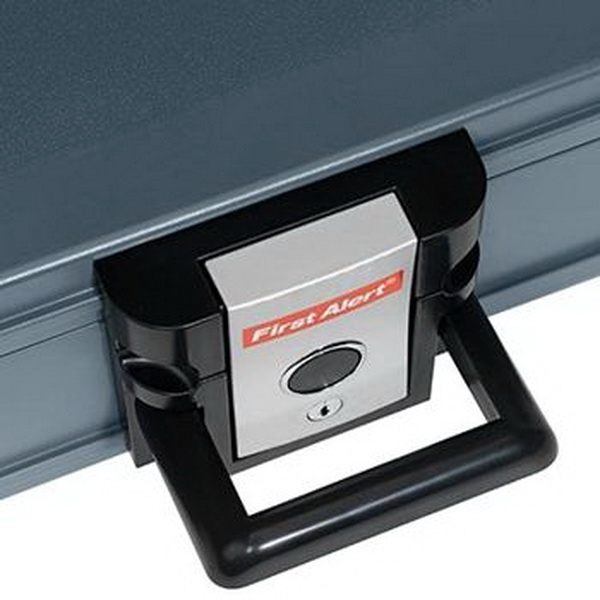 New First Alert Fire and Water Resistant Safe Box Chest Key Lock Waterproof