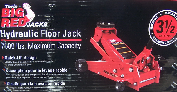 New 3 1 2 Ton 3 5 Garage Big Red Hydraulic Floor Car Lift