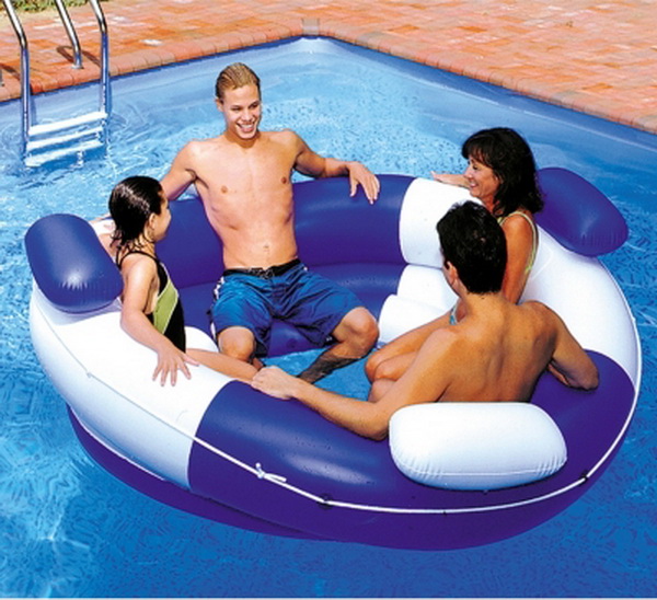 new big 4 5 person super lounge inflatable island swimming new big 4 5 person super lounge inflatable island swimming
