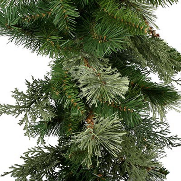 New 7' Long Christmas Drop Garland 3 Variety Artificial Evergreen Unlit
