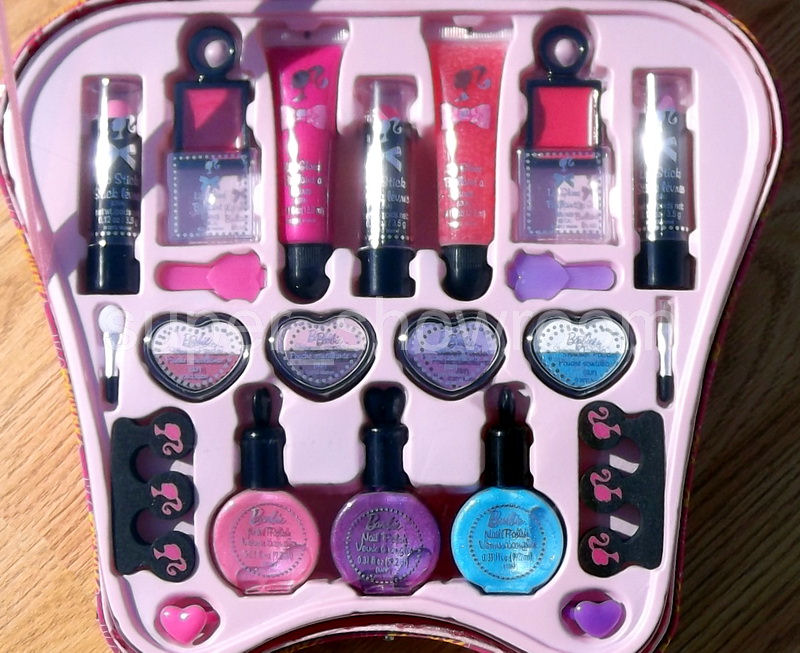 barbie doll makeup toy set