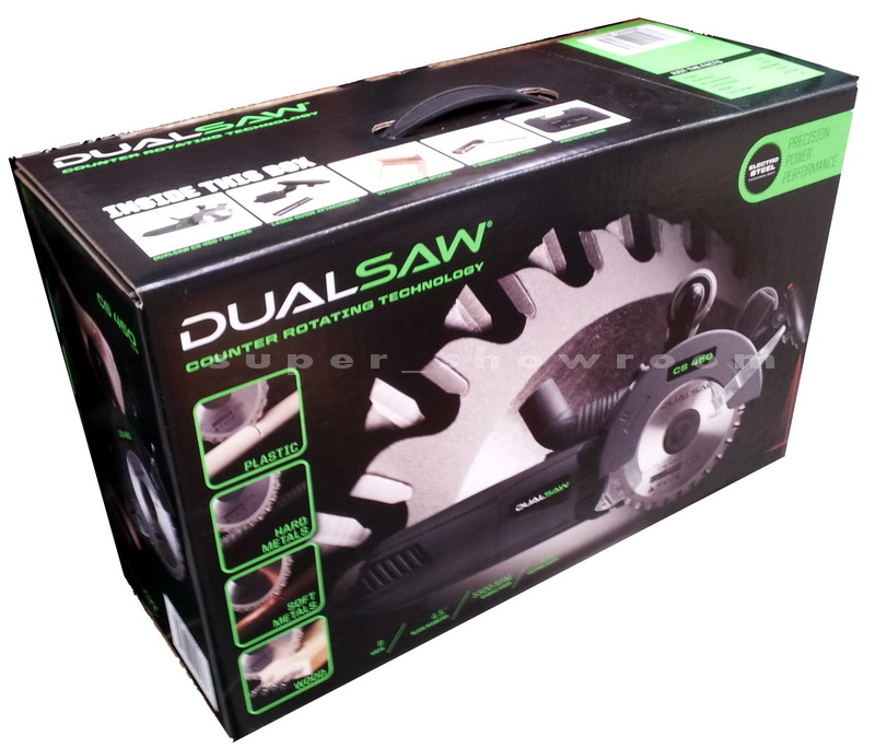 New DualSaw Counter Rotating Power Saw CS450 w/ Case Laser & Vacuum