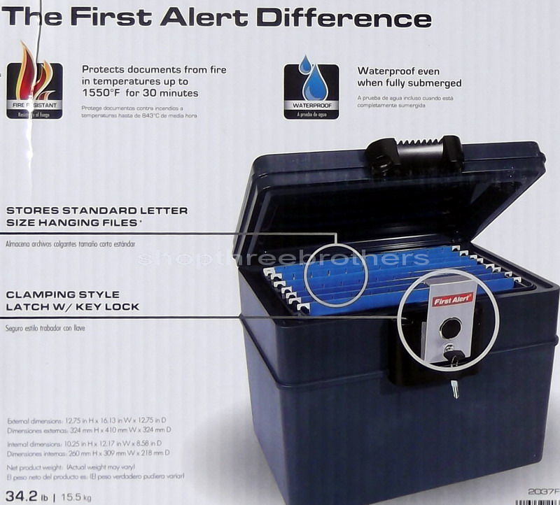 first alert fireproof safe