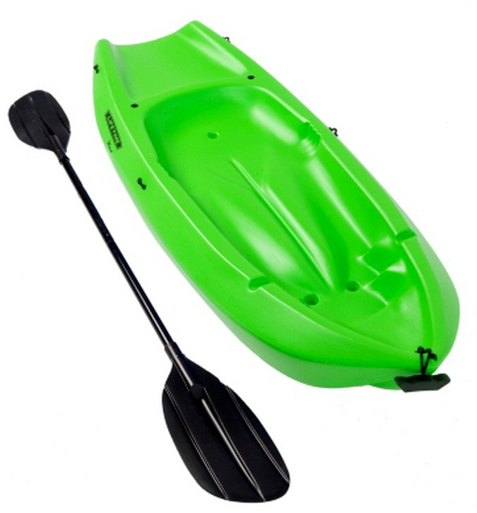 New 2 Sea Kayaks 8' Adult & 6' Youth with Paddles Lake Paddle Board