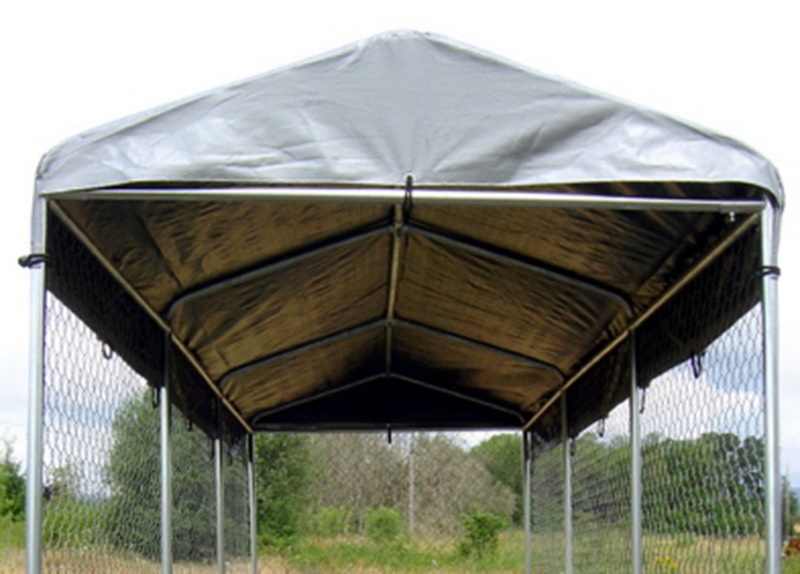 New Lucky Dog Kennel Cover 5' x 10' Shade Canopy for pet enclosure cage