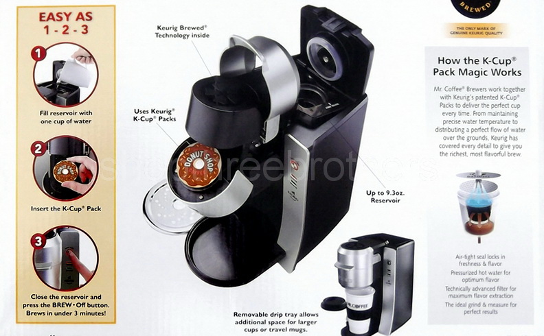 New Mr. Coffee Single Serve Coffee Maker Keurig K Cup Brewing System 