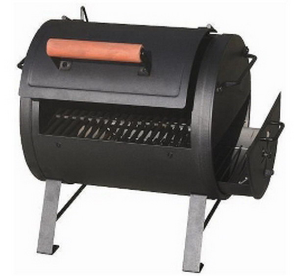 New Portable 18.5" Barrel CHARCOAL GRILL Table Top BBQ Smoker Fire Box