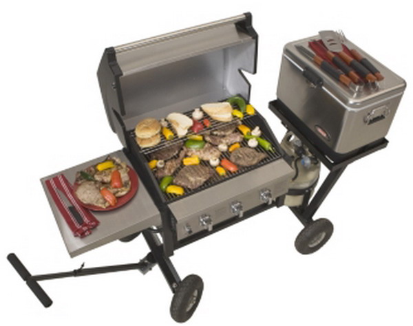 New Giant Tailgate Party Wagon Hitch Propane Grill 