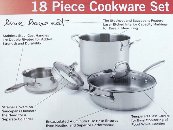 wolfgang puck 18 10 stainless steel cookware wolfgang puck 18 10 stainless steel cookware