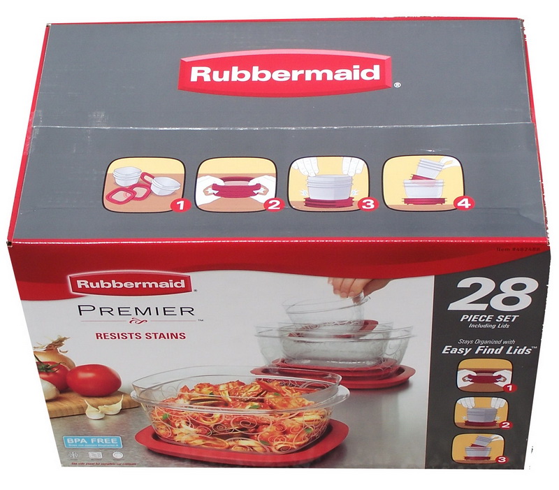 Rubbermaid 28 Piece Set PREMIER FOOD STORAGE CONTAINERS eBay