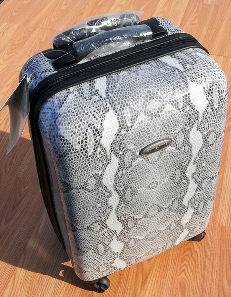 snakeskin luggage set