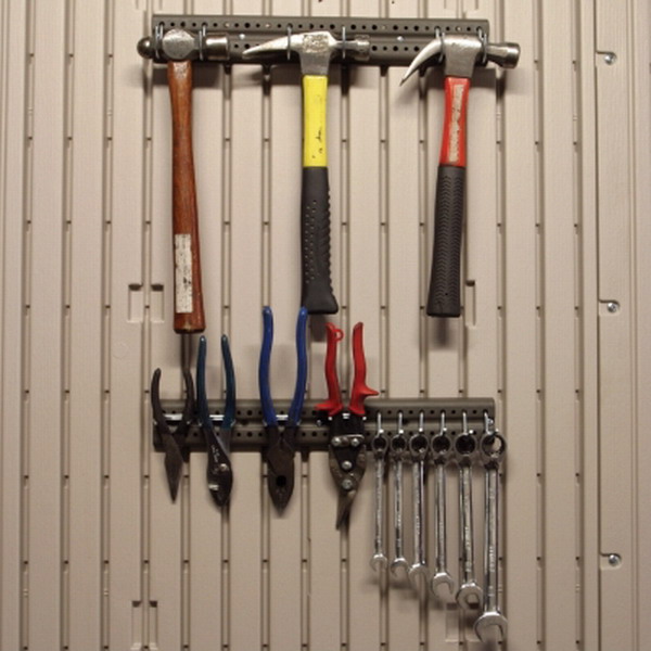  Lifetime 8' x 10' Plastic Wall Steel Frame STORAGE SHED Garden Tools