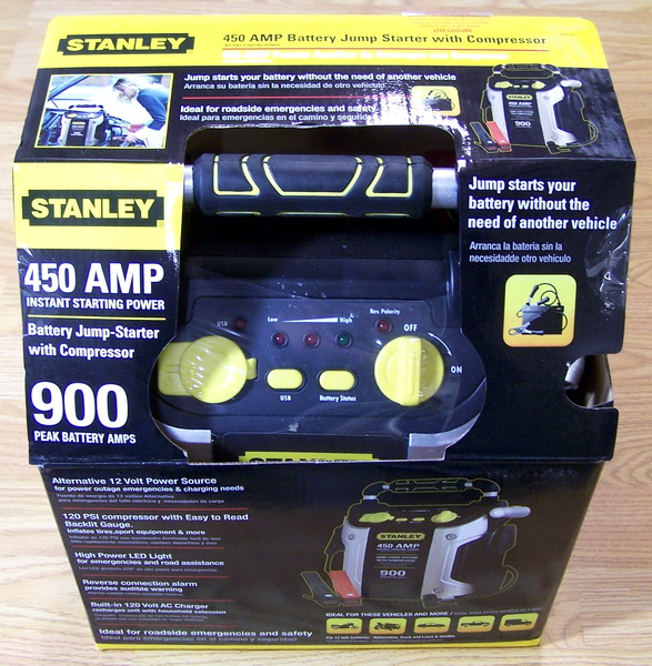 New Stanley 450 AMP Car Boat Battery Jump Starter Charger Air
