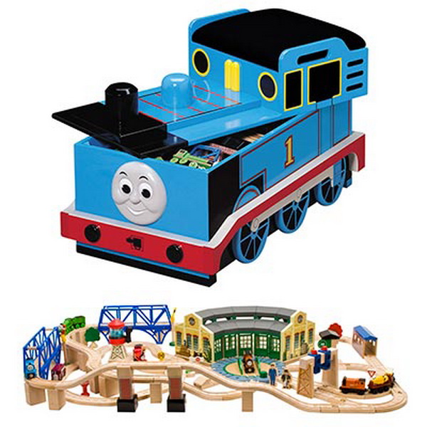 thomas the train wood toy box