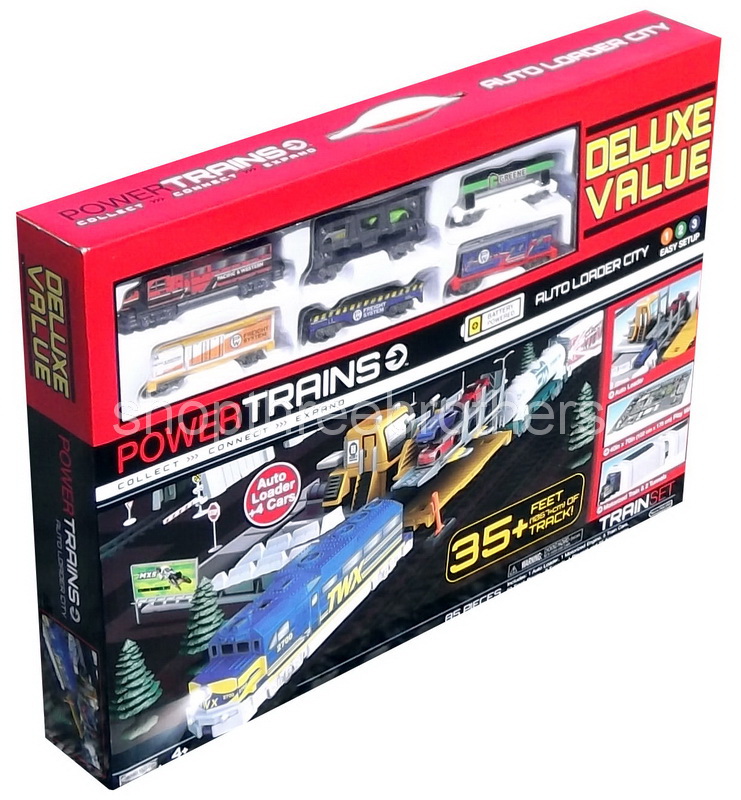 New 85 Piece Electric Toy Train Set Age 4+ 35 Ft Track Power Trains