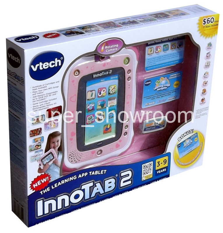 New Vtech Pink InnoTab 2 Kids Learning Tablet 5" Touch Screen V Tech ...