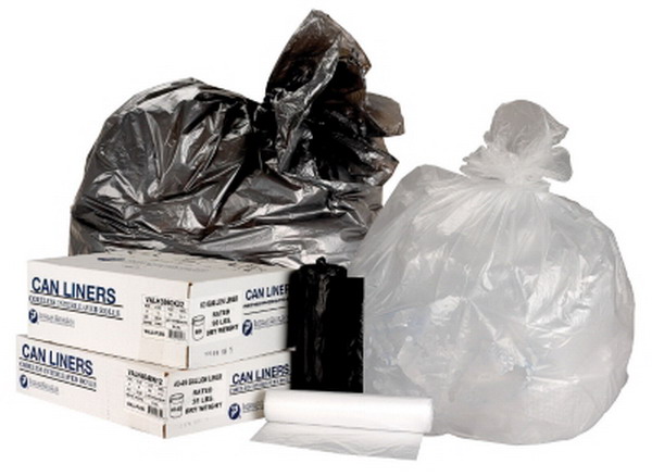 New 1000 Count Trash Can Liners 12 to 16 Gallon Garbage Bags Coreless Roll