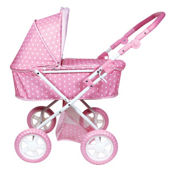 New Girls Toy Pink Baby Doll Stroller Carriage Buggy