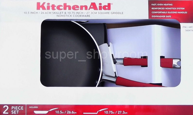 New KitchenAid 10 5 Skillet 10 75 Griddle Non Stick Cookware Set