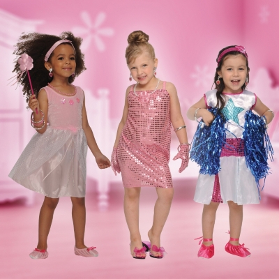 New Superstar Princess Girls Dress Up Play Set 36 Piece Pink Leopard 