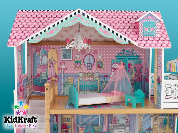   KidKraft Annabelle Wood Dollhouse Childrens Pretend Play Doll House