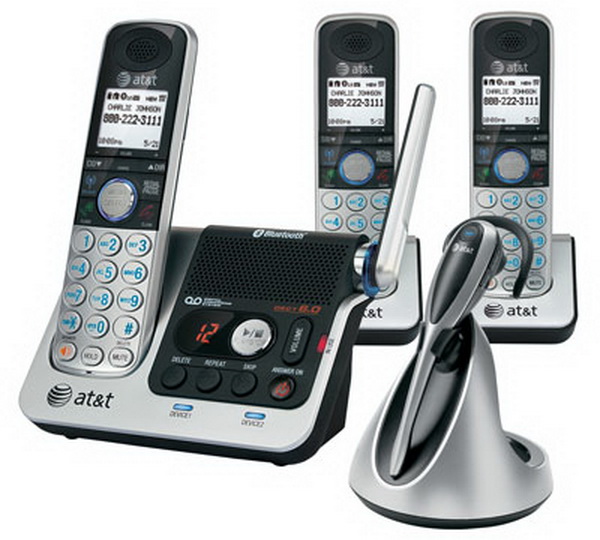 New at T DECT 6 0 3 Handset Cordless Phone System DECT Headset 