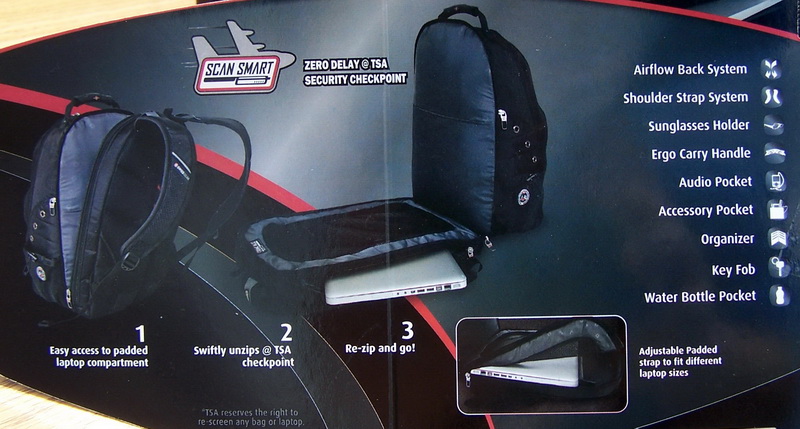 features adjustable laptop compartment ability to unzip into the flat 