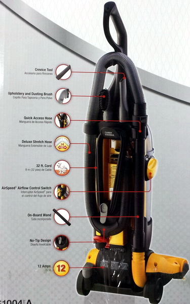   AirSpeed Gold Bagless Upright Vacuum Cleaner 46 ft. of Extended Reach