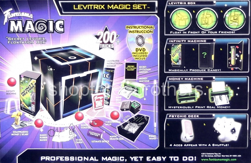 New Fantasma Magic Set Levitrix Show 200 Tricks Kids Toy Play Gift Set