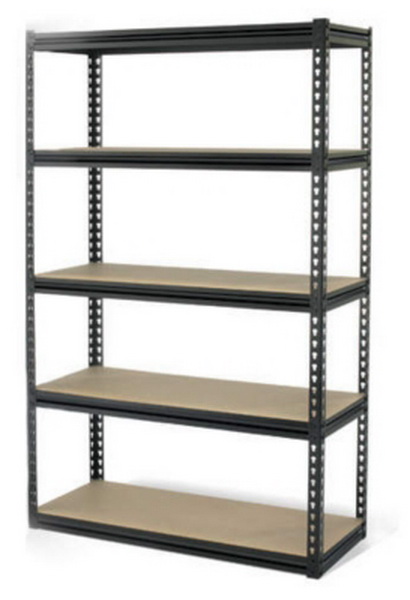 New Large 5 Tier Adjustable Shelving Black Steel Gorilla Rack Heavy 