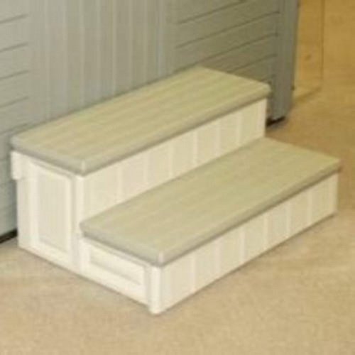   36 Wide Spa Entry Step Patio Hot Tub Deck Stairs Gray Accent  