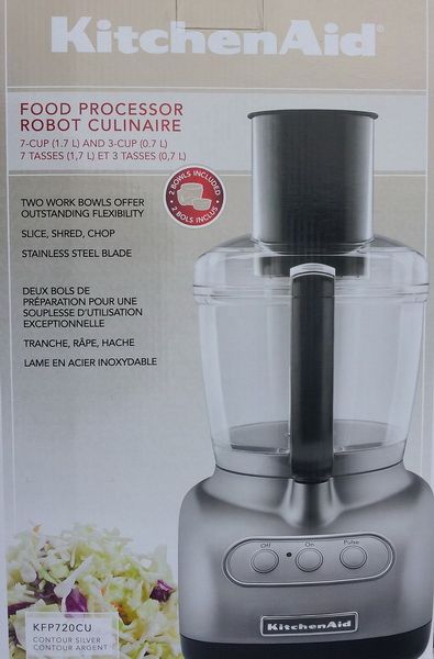 New KitchenAid 7 Cup Food Processor Stainless Steel Blade Prep Slicer