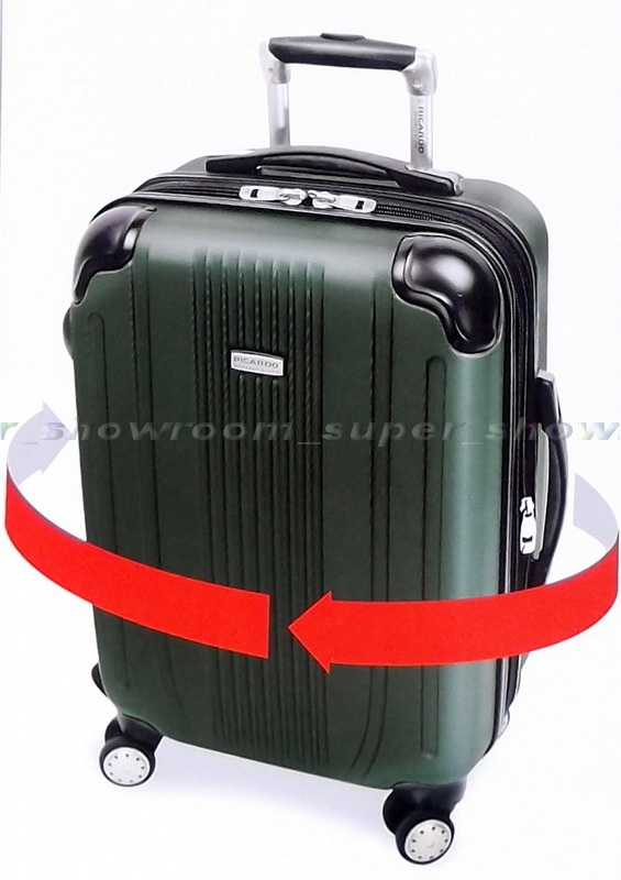   Piece Luggage Set 20 & 27 Rolling Hard side Suitcases Green  