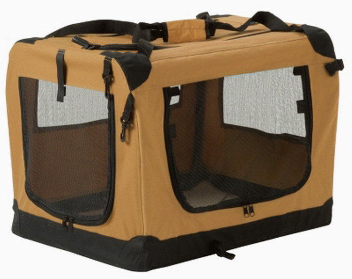 New Large Fold Away Pet Carrier Dog Crate Sherpa Cushion Pad 29 x 20