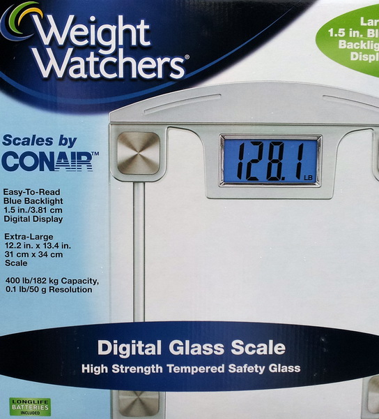   Watchers Digital Bathroom Scale High Strength Tempered Safety Glass